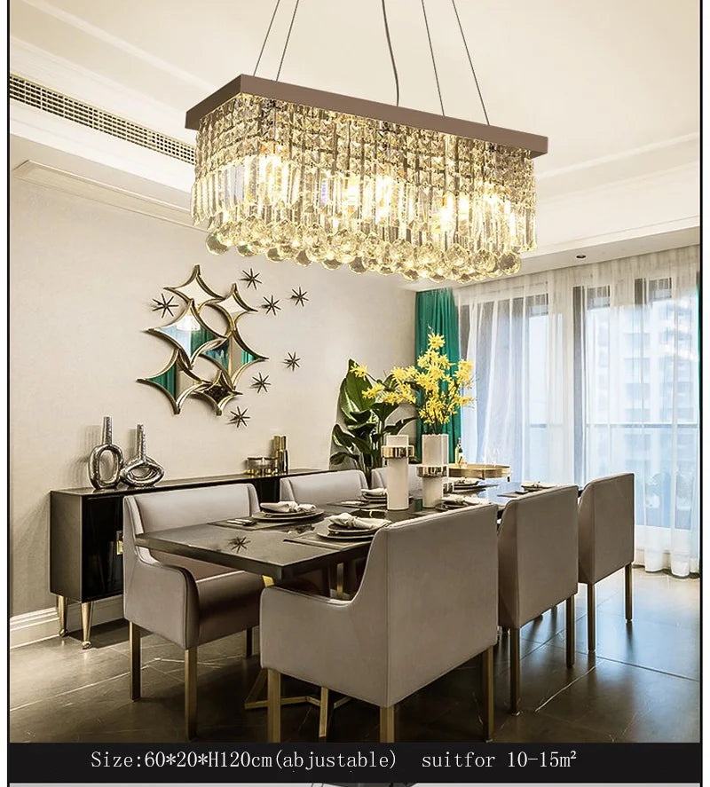 Pendant Light - LED Crystal Chandelier Modern Dining Lamp SW-36210923 - SWEET-LIGHTS