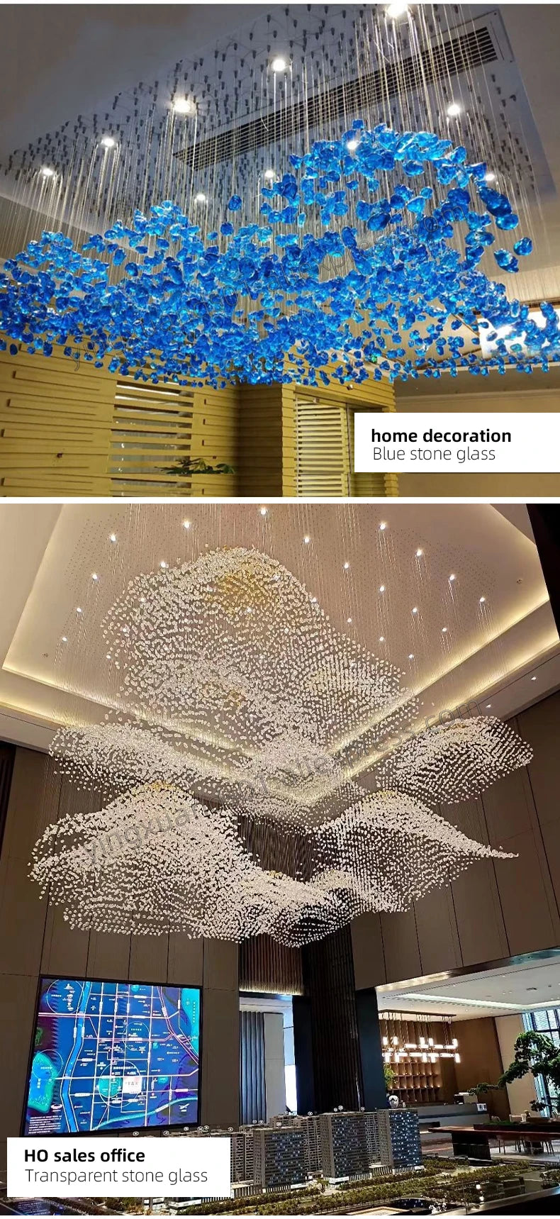 Chandelier - Modern Hanging Lights Hotel Lobby Pendant Lamp SW-36210456 - SWEET-LIGHTS