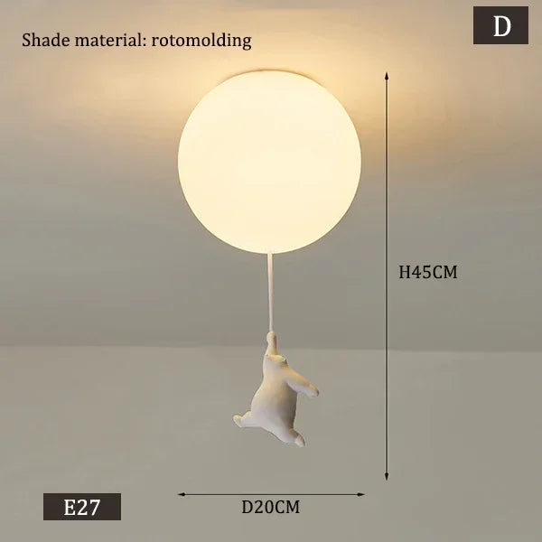 Children Lighting - Designer Polar Bear Pendant Chandelier LED Lamp SW-36210123 - SWEET-LIGHTS