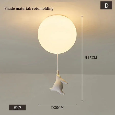 Children Lighting - Designer Polar Bear Pendant Chandelier LED Lamp SW-36210123 - SWEET-LIGHTS
