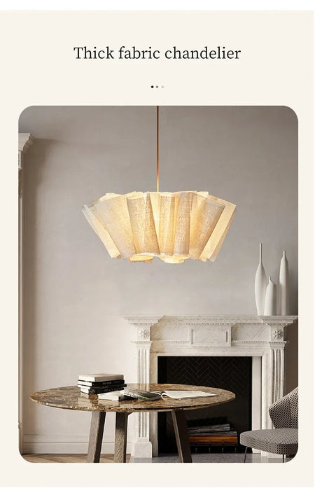 Pendant Light - Nordic Vintage Fabric Chandelier Indoor Lighting Restaurant Loft Bedroom Bedside Fixtures SW-36210983 - SWEET-LIGHTS