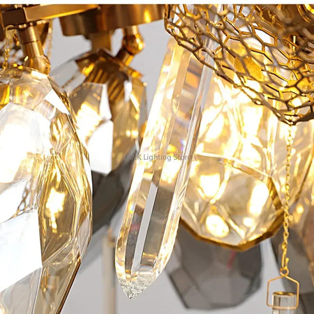 Chandelier - Modern Luxury LED Stainless Steel Crystal Pendant Light Free Bulb SW-36210789 - SWEET-LIGHTS