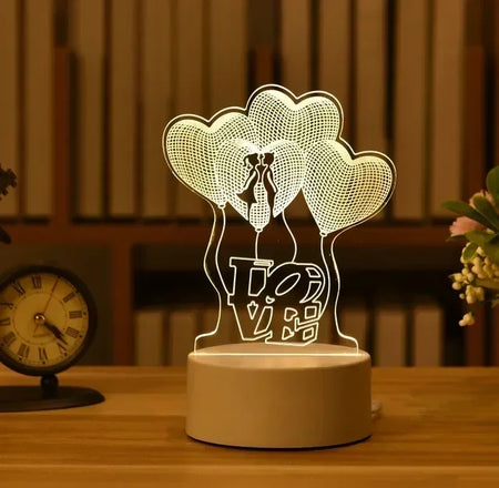 Children Lighting - Romantic Love 3D Led Lamp for Kids Night Light SW-36210489 - SWEET-LIGHTS