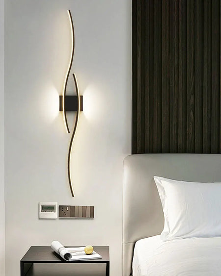 Wall Light - Indoor LED Wall Lamps for Bedroom Black Gold SW-36210458 - SWEET-LIGHTS