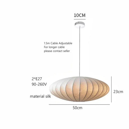 Pendant Light - Japanese Wabi-Sabi Handmade Silk Lamp SW-36210678 - SWEET-LIGHTS