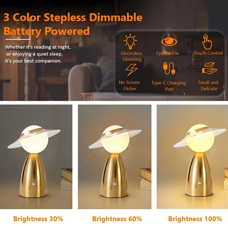 Table Lamp - Cordless Charging Desk Lamp, Warm Light, Stepless Adjustable Touch Light, Portable for Home SW-36210678 - SWEET-LIGHTS