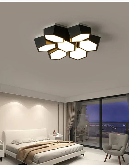 Ceiling Light - Nordic Designer Honeycomb Ceiling Lamp LED Alloy SW-36210345 - SWEET-LIGHTS