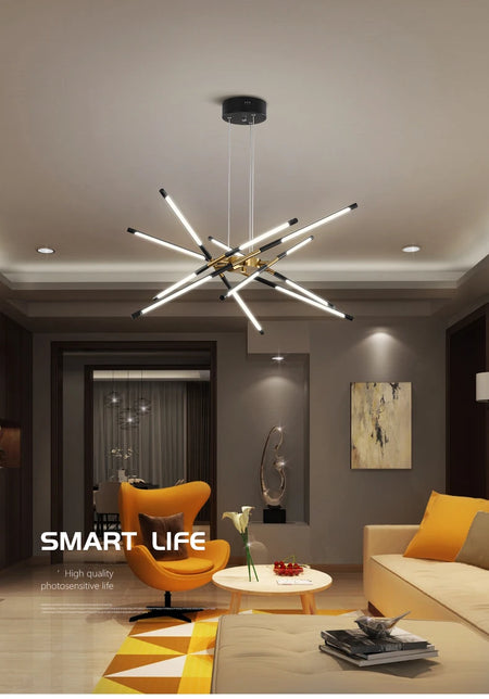 Pendant Light - Nordic Geometry Restaurant Chandelier LED Remote SW-36210789 - SWEET-LIGHTS