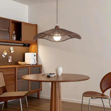 Pendant Light - SANDYHA Japanese Retro Walnut Hemp Rope Lamp SW-36210923 - SWEET-LIGHTS