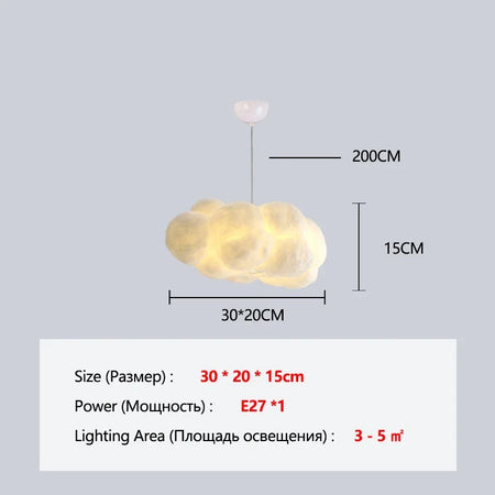 Pendant Light - Modern White Floating Cloud Pendant Light SW-36210324 - SWEET-LIGHTS
