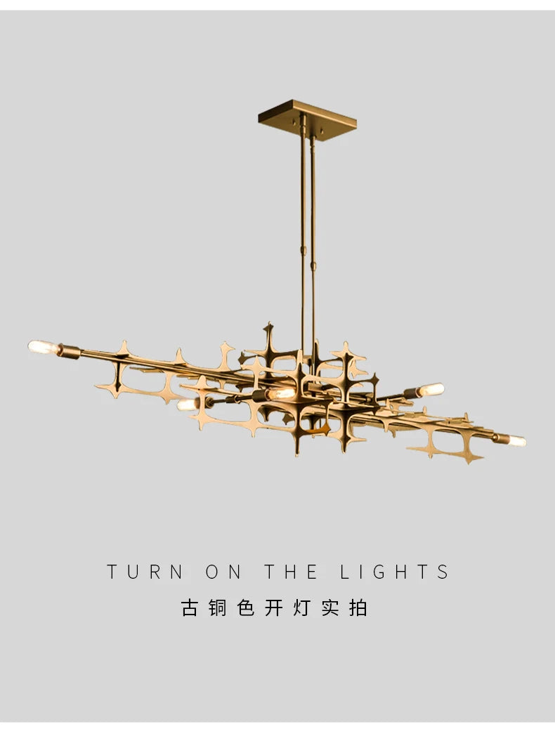 Pendant Light - Nordic Light Luxury Geometric Bar Pendant Lamp SW-36210357 - SWEET-LIGHTS