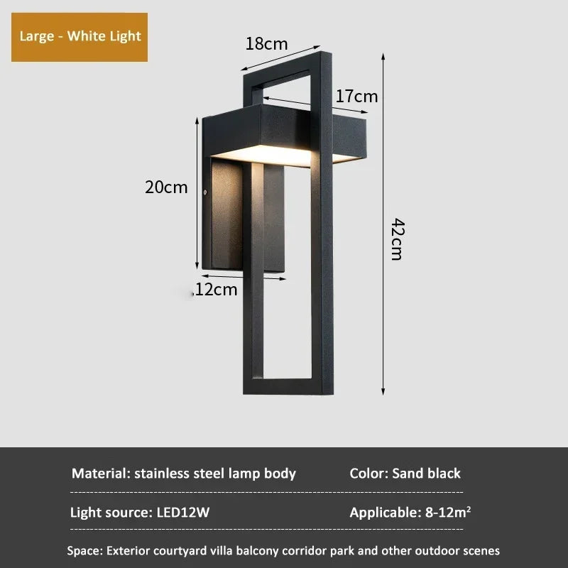 Outdoor Light - LED Wall Lamp E27 Simple Decorative Fixture SW-36210378 - SWEET-LIGHTS