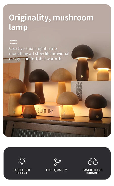 Table Lamp - INS LED Night Light Touch Switch Mushroom Lamp SW-36210457 - SWEET-LIGHTS