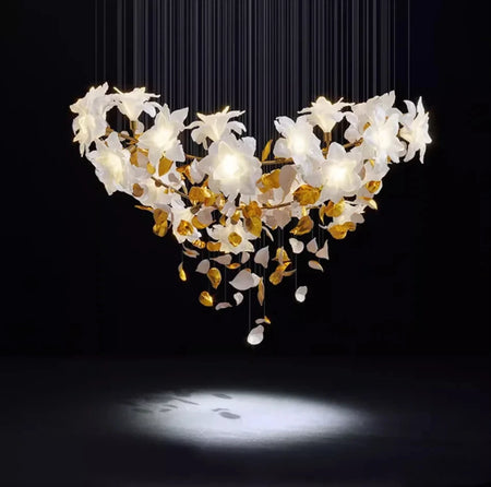 Chandelier - Loft Hanging Crystal Pendant Light for Modern Luxury Hotel Lobby Living Room SW-36210578 - SWEET-LIGHTS
