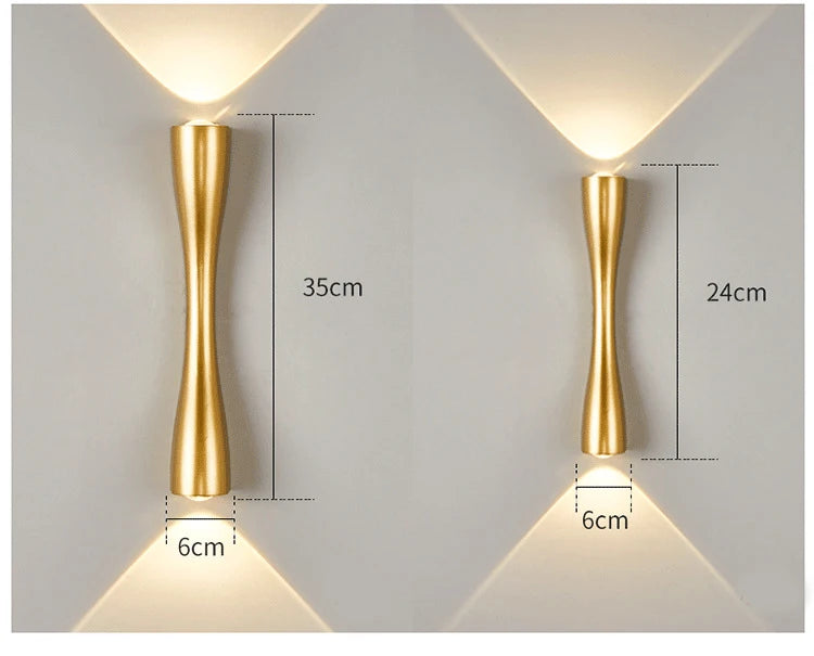 Wall Light - Led Wall Lamp IP65 Waterproof A85-265V 6W 12W SW-36210345 - SWEET-LIGHTS