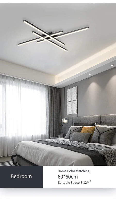 Ceiling Light - Black Chandelier LED Nordic Minimalist Lamp SW-36210457 - SWEET-LIGHTS