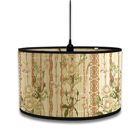Lampshade - Nordic Style Green Plant Pattern Bamboo Art SW-36210457 - SWEET-LIGHTS