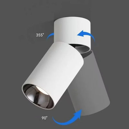 Spotlight - Rotating 355 ° Folding Surface Mounted Spot Light with No Opening Exquisite Ceiling COB Tube Light SW-36210789 - SWEET-LIGHTS