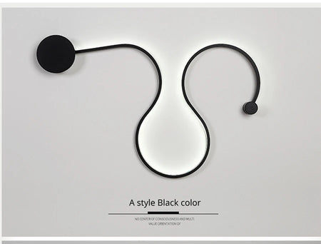 Wall Light - Modern LED Wall Lamps for Bedroom Living Room White/Black Fixtures SW-36210345 - SWEET-LIGHTS
