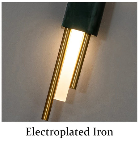 Wall Light - Green Marble Luxury Golden Decor Bedside Lamp Led 8W SW-36210345 - SWEET-LIGHTS