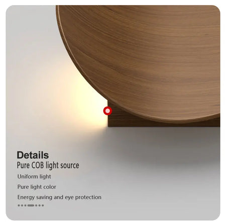 Wall Light - Modern Wood Wall Lamp For Bedroom Living Room Indoor LED Round Light Fixtures SW-36210123 - SWEET-LIGHTS