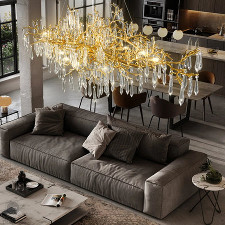 Chandelier - Modern Luxury Crystal Chandelier Gold For Kitchen Dining Living Room Bedroom SW-36210458 - SWEET-LIGHTS