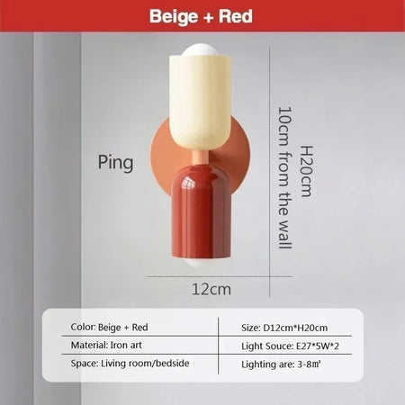 Wall Light - Nordic LED Wall Lamps Modern Minimalist Cream Double Head Lights For Living Room Bedroom Study Fixture SW-36210468 - SWEET-LIGHTS