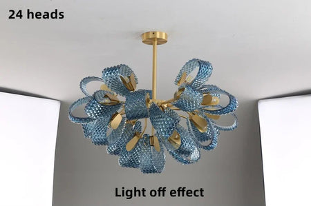 Chandelier - Hot Sales Blue Glass LED Lamp for Home Decor SW-36210457 - SWEET-LIGHTS
