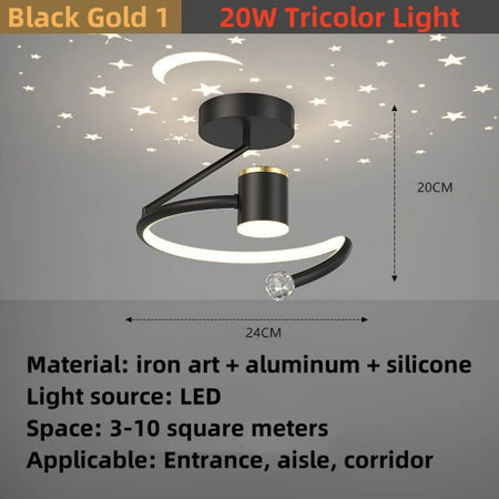 Ceiling Light - 20W Chandelier Nordic LED Star Sky Projection Lamp SW-36210374 - SWEET-LIGHTS
