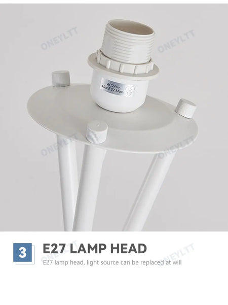 Floor Lamp - Scandinavian Fabric Led Tripod Design Light SW-36210347 - SWEET-LIGHTS