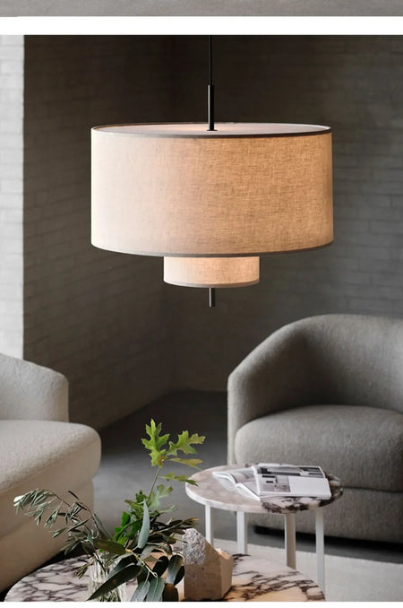 Pendant Light - Japanese Wabi Sabi Fabric Art Chandelier SW-36210345 - SWEET-LIGHTS