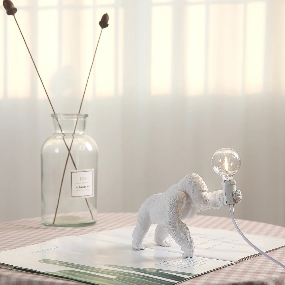 Table Lamp - King Kong Gorilla Animal Indoor Resin Night Light SW-36210374 - SWEET-LIGHTS