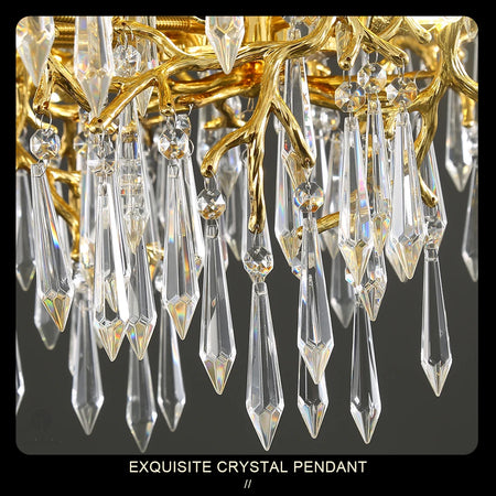 Chandelier - Modern Luxury Crystal Chandelier Gold For Kitchen Dining Living Room Bedroom SW-36210458 - SWEET-LIGHTS