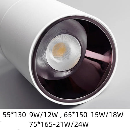 Spotlight - Rotating 355 ° Folding Surface Mounted Spot Light with No Opening Exquisite Ceiling COB Tube Light SW-36210789 - SWEET-LIGHTS