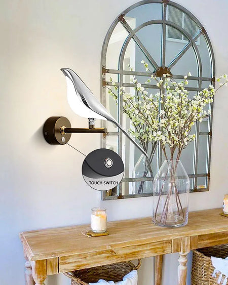 Wall Light - Creative Bird 360° Rotatable LED Wall Lamp Golden Touch Switch SW-36210457 - SWEET-LIGHTS
