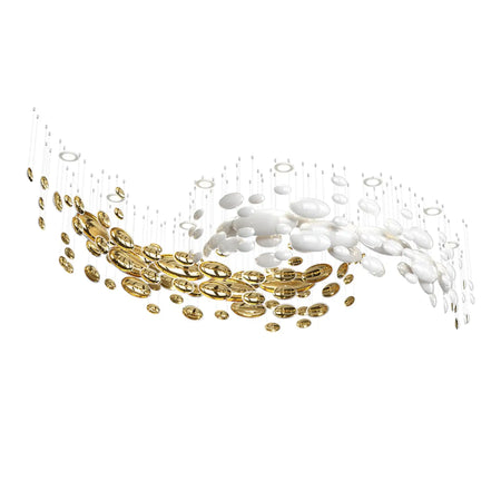 Chandelier - Luxury Lustre Bowl Hanging Chandelier Golden Dragon Egg SW-36210678 - SWEET-LIGHTS