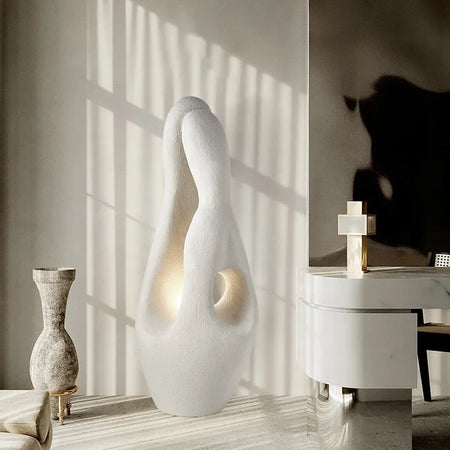 Floor Lamp - Modern Minimalist Nordic Wabi-Sabi Design White Irregular Shape SW-36210345 - SWEET-LIGHTS