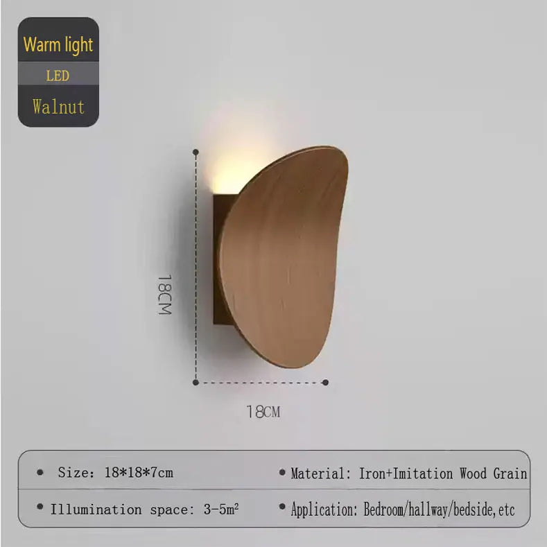 Wall Light - Modern Wood Wall Lamp For Bedroom Living Room Indoor LED Round Light Fixtures SW-36210123 - SWEET-LIGHTS