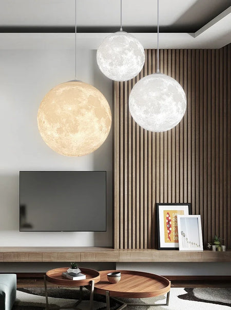Pendant Light - Modest Ceiling Hanging 3D Moon Lamp SW-36210678 - SWEET-LIGHTS