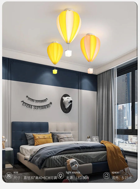 Children Lighting - Cartoon Ceiling Light Hot Air Balloon Lamp SW-36210347 - SWEET-LIGHTS