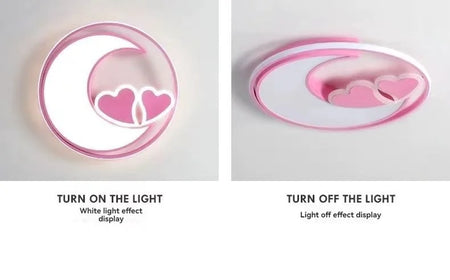 Children Lighting - Heart Shape Ceiling Lights For Girls Room Kids Bedroom Lamp SW-36210345 - SWEET-LIGHTS