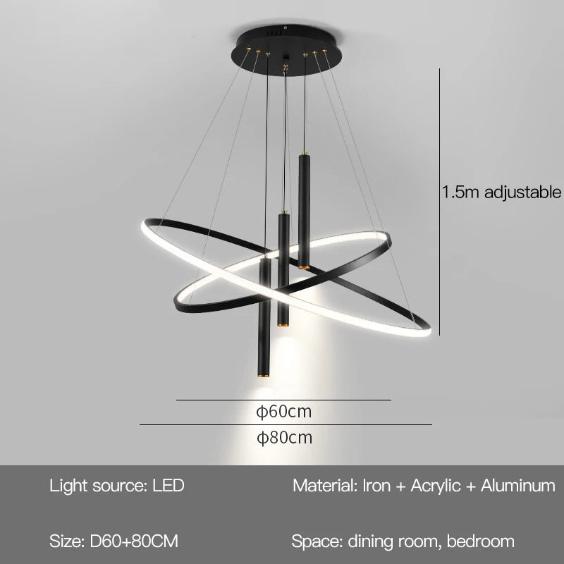 Pendant Light - Modern Round LED Chandelier Fixture for Home Decor SW-36210467 - SWEET-LIGHTS
