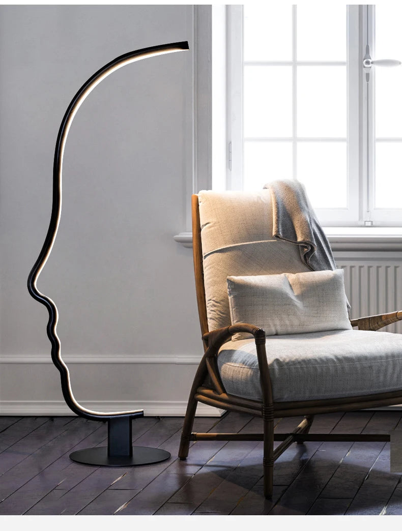 Floor Lamp - New Modern Human Face LED Decor Light SW-36210345 - SWEET-LIGHTS