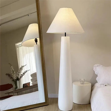 Floor Lamp - Wabi Sabi White Mushroom Tall Fabric Light SW-36210789 - SWEET-LIGHTS