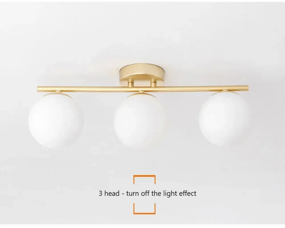 Ceiling Light - Nordic LED Iron Glass Lamp Gold Corridor Aisle SW-36210789 - SWEET-LIGHTS