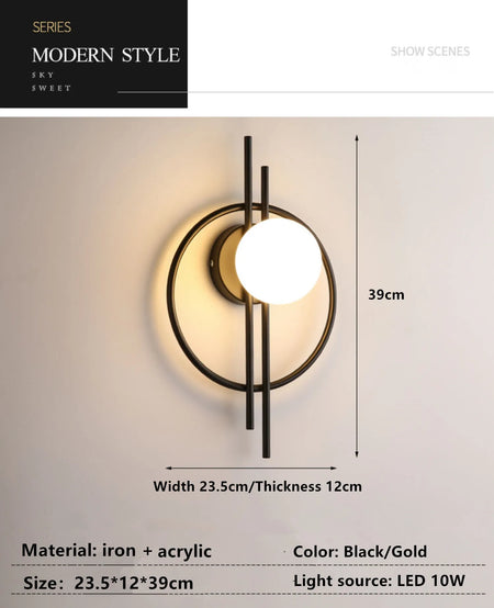 Wall Light - Light Luxury Modern Wall Lamp AC90-260V SW-36210357 - SWEET-LIGHTS