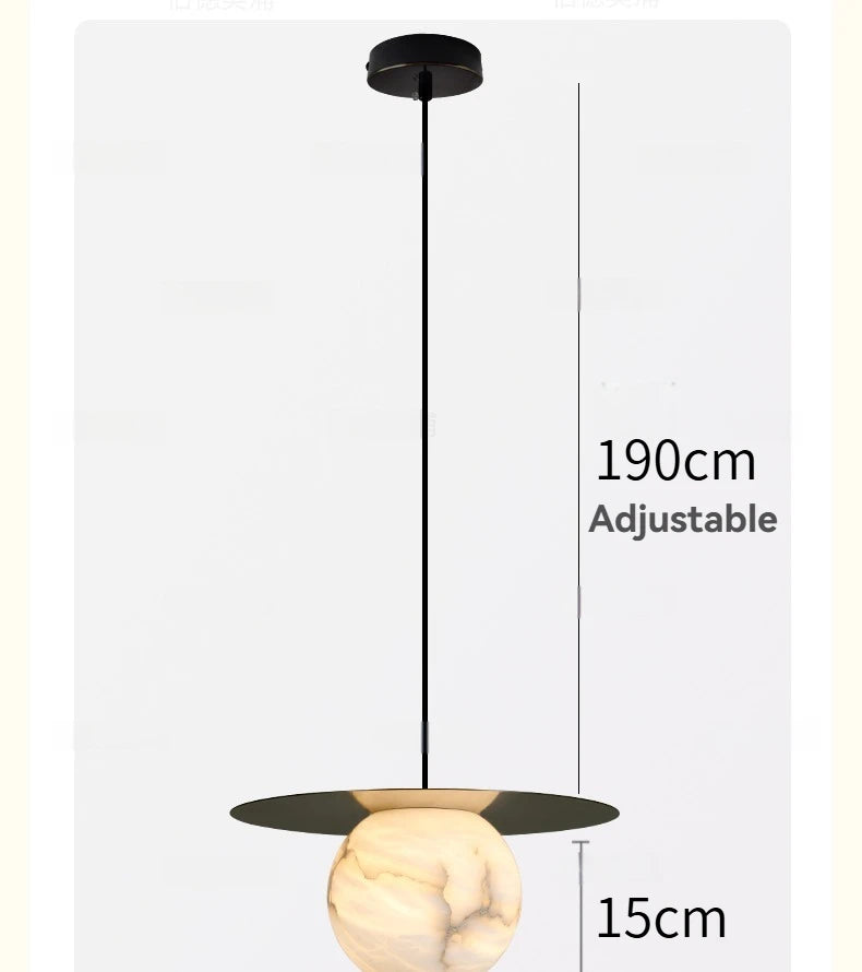 Pendant Light - Natural Marble Ceiling Lamp for Dining Room SW-36210345 - SWEET-LIGHTS