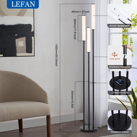 Floor Lamp - Modern LED Shelf Storage Lighting Dimmable with Remote Control SW-36210457 - SWEET-LIGHTS