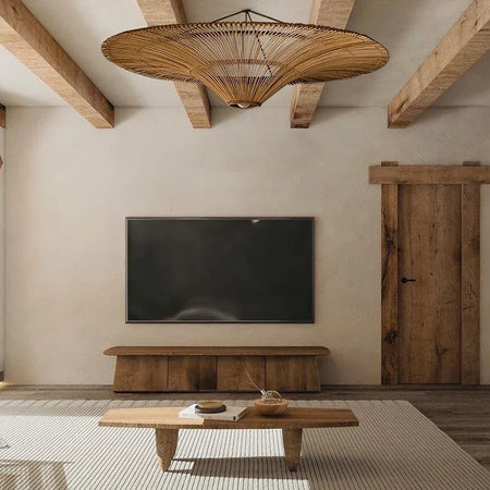 Pendant Light - Wabi Sabi Japanese Rattan Wicker Chandelier SW-36210987 - SWEET-LIGHTS