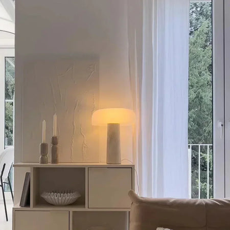 Table Lamp - Personality Simple Natural Travertine LED Mushroom Lamp SW-36210347 - SWEET-LIGHTS